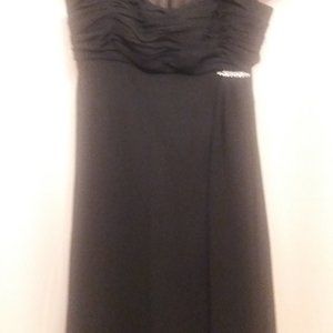 S.L. Fashions Black Chiffon dress